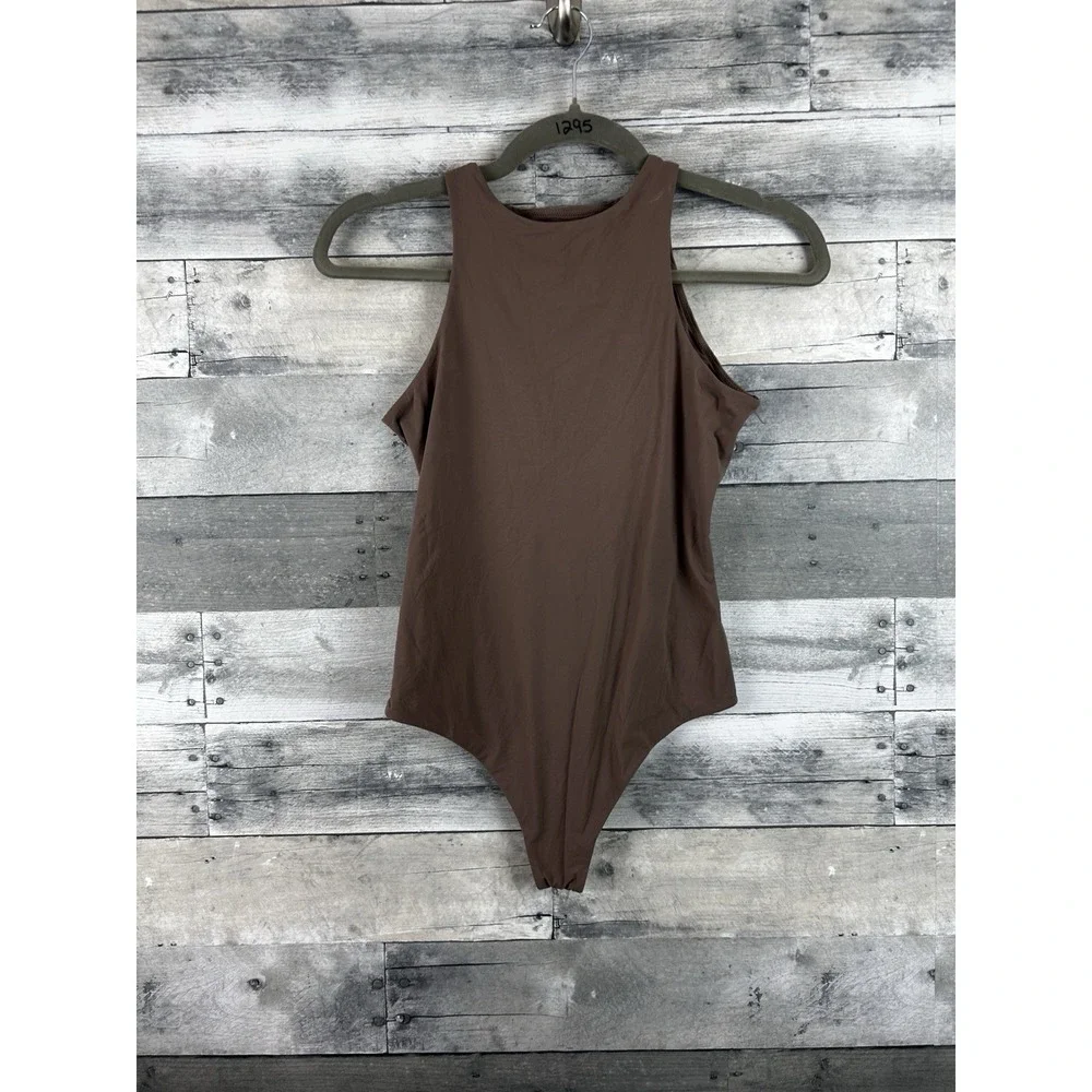 Skims Medium Brown One Piece Bathing Suit